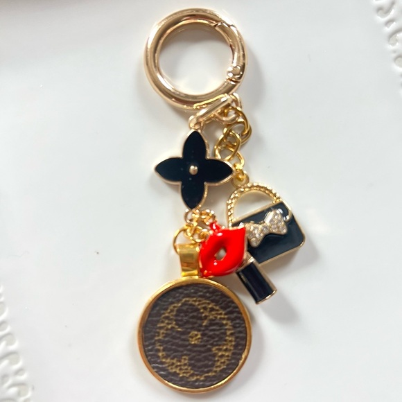 Upcycled LV Monogram Keychain/Bag charm - Picture 3 of 3